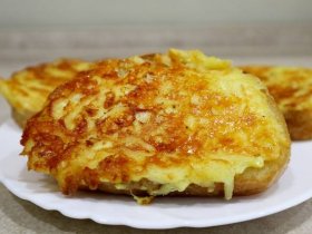 Горячие бутерброды с сыром и картофелем